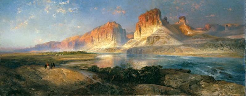 Thomas Moran Nearing Camp on the Upper Colorado River